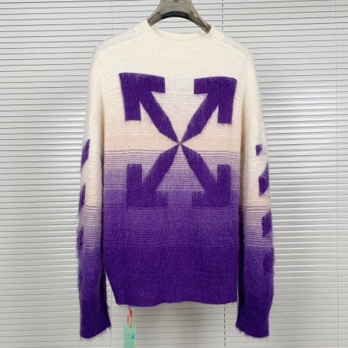 Off-White Sweaters Long Sleeved For Unisex #1242794 $48.00 USD, Wholesale Replica Off-White Sweaters