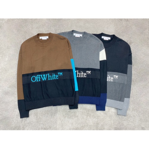 Replica Off-White Sweaters Long Sleeved For Unisex #1242797 $48.00 USD for Wholesale