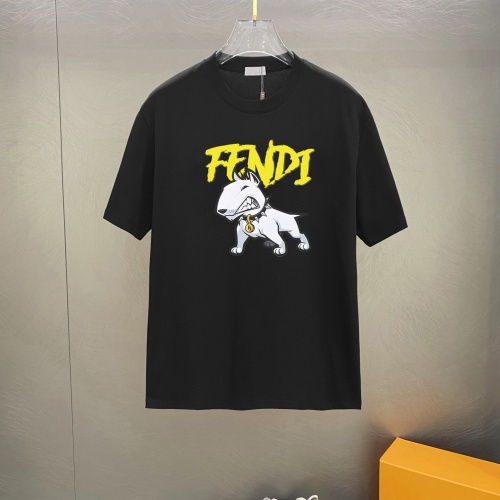 Fendi T-Shirts Short Sleeved For Unisex #1242842 $25.00 USD, Wholesale Replica Fendi T-Shirts