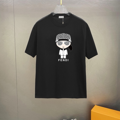 Fendi T-Shirts Short Sleeved For Unisex #1242862 $25.00 USD, Wholesale Replica Fendi T-Shirts