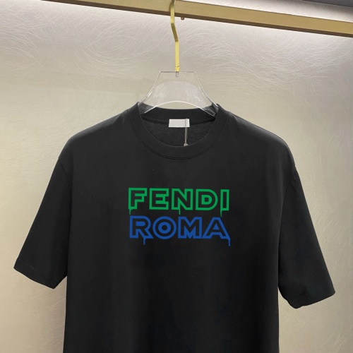 Replica Fendi T-Shirts Short Sleeved For Unisex #1242866 $25.00 USD for Wholesale