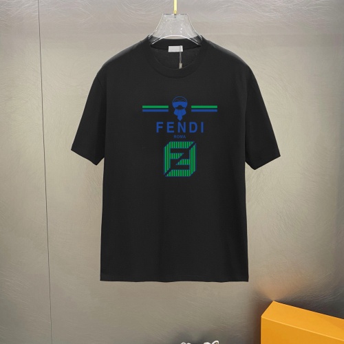 Fendi T-Shirts Short Sleeved For Unisex #1242868 $25.00 USD, Wholesale Replica Fendi T-Shirts