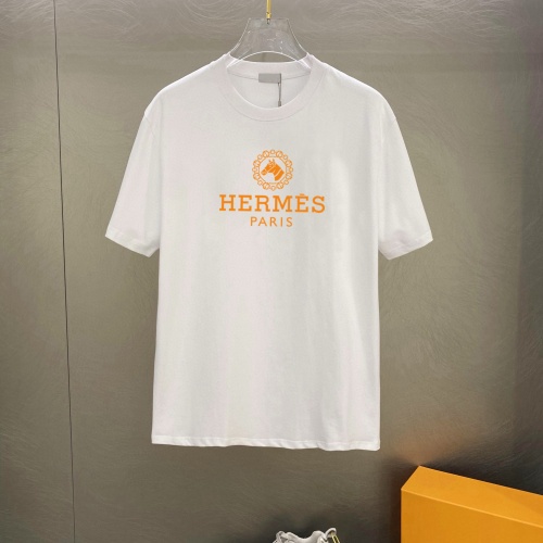 Hermes T-Shirts Short Sleeved For Unisex #1242871 $25.00 USD, Wholesale Replica Hermes T-Shirts