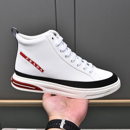 Replica Prada High Top Shoes For Men #1242912 $82.00 USD for Wholesale