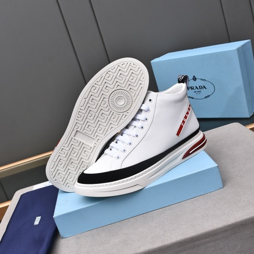 Replica Prada High Top Shoes For Men #1242912 $82.00 USD for Wholesale