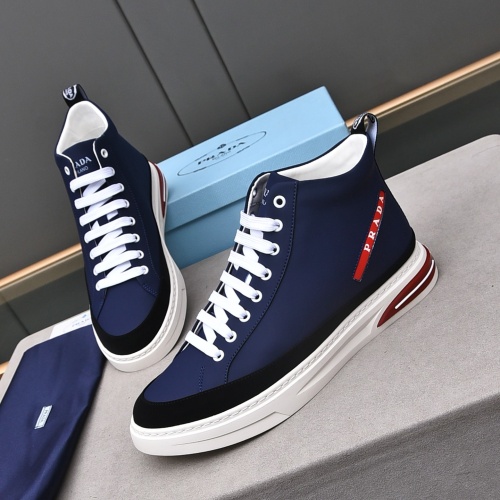 Replica Prada High Top Shoes For Men #1242913 $82.00 USD for Wholesale