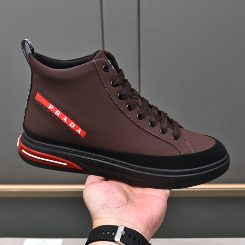 Replica Prada High Top Shoes For Men #1242914 $82.00 USD for Wholesale