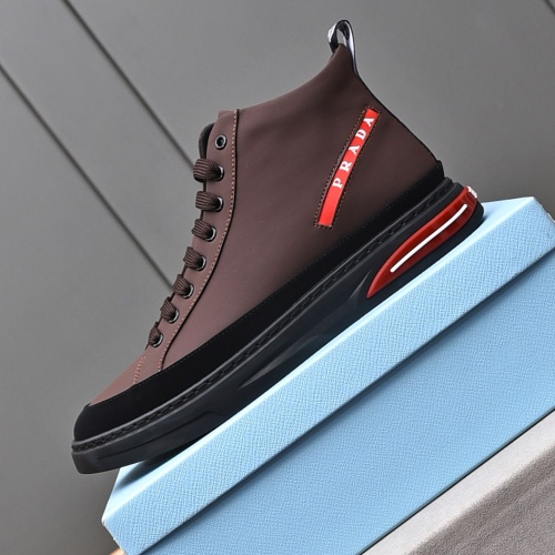 Replica Prada High Top Shoes For Men #1242914 $82.00 USD for Wholesale