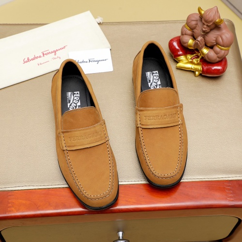 Salvatore Ferragamo Leather Shoes For Men #1243153 $85.00 USD, Wholesale Replica Salvatore Ferragamo Leather Shoes