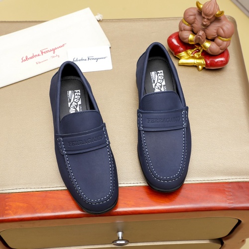 Salvatore Ferragamo Leather Shoes For Men #1243154 $85.00 USD, Wholesale Replica Salvatore Ferragamo Leather Shoes