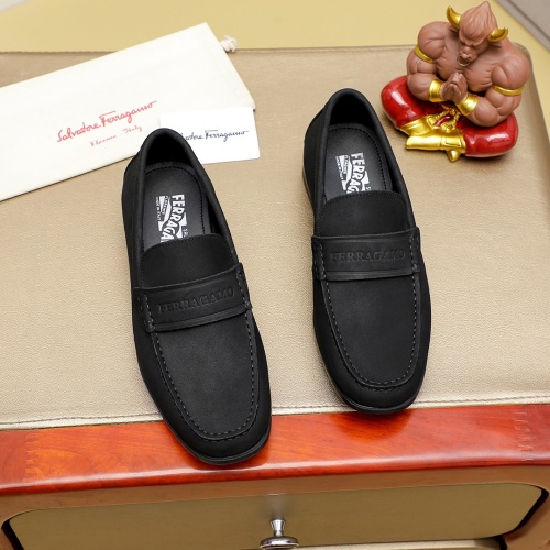 Salvatore Ferragamo Leather Shoes For Men #1243155 $85.00 USD, Wholesale Replica Salvatore Ferragamo Leather Shoes