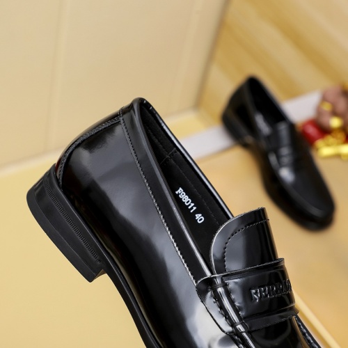 Replica Salvatore Ferragamo Leather Shoes For Men #1243158 $85.00 USD for Wholesale