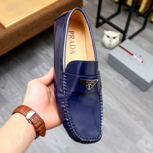 Replica Prada Leather Shoes For Men #1243174 $72.00 USD for Wholesale