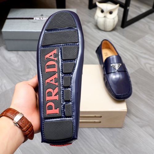 Replica Prada Leather Shoes For Men #1243174 $72.00 USD for Wholesale