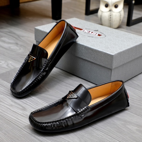 Prada Leather Shoes For Men #1243175 $72.00 USD, Wholesale Replica Prada Leather Shoes