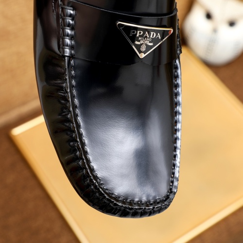 Replica Prada Leather Shoes For Men #1243175 $72.00 USD for Wholesale