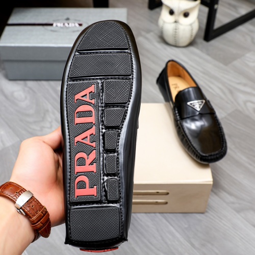 Replica Prada Leather Shoes For Men #1243175 $72.00 USD for Wholesale