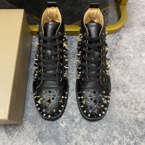 Replica Christian Louboutin High Top Shoes For Men #1243187 $96.00 USD for Wholesale