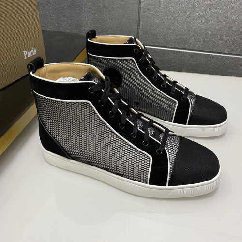 Christian Louboutin High Top Shoes For Men #1243191 $96.00 USD, Wholesale Replica Christian Louboutin High Top Shoes