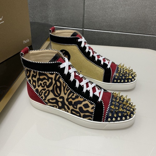 Christian Louboutin High Top Shoes For Men #1243193 $98.00 USD, Wholesale Replica Christian Louboutin High Top Shoes