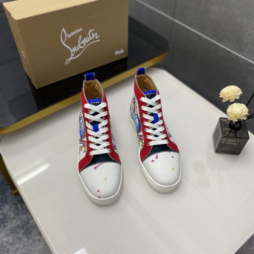 Replica Christian Louboutin High Top Shoes For Men #1243195 $98.00 USD for Wholesale