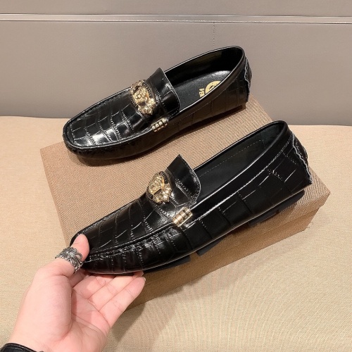 Replica Versace Leather Shoes For Men #1243214 $68.00 USD for Wholesale