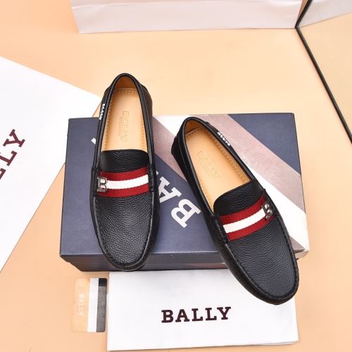 Replica Bally Leather Shoes For Men #1243224 $80.00 USD for Wholesale