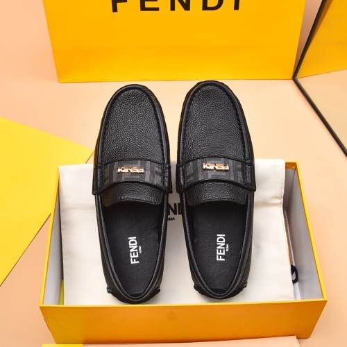 Fendi Leather Shoes For Men #1243230 $80.00 USD, Wholesale Replica Fendi Leather Shoes