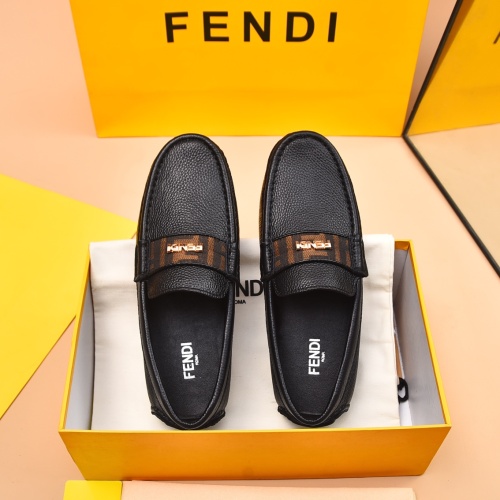 Fendi Leather Shoes For Men #1243231 $80.00 USD, Wholesale Replica Fendi Leather Shoes