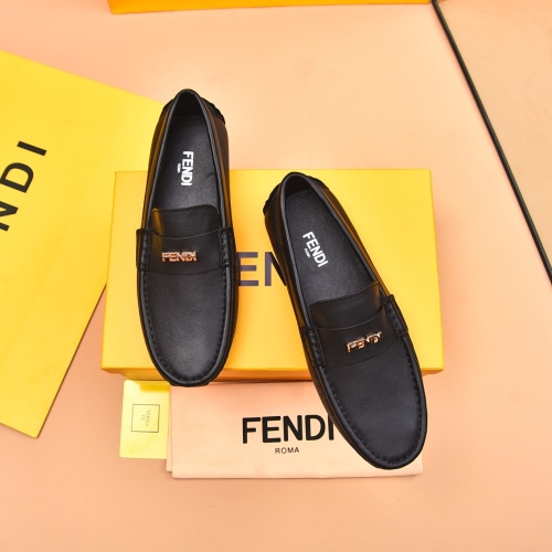 Fendi Leather Shoes For Men #1243232 $80.00 USD, Wholesale Replica Fendi Leather Shoes