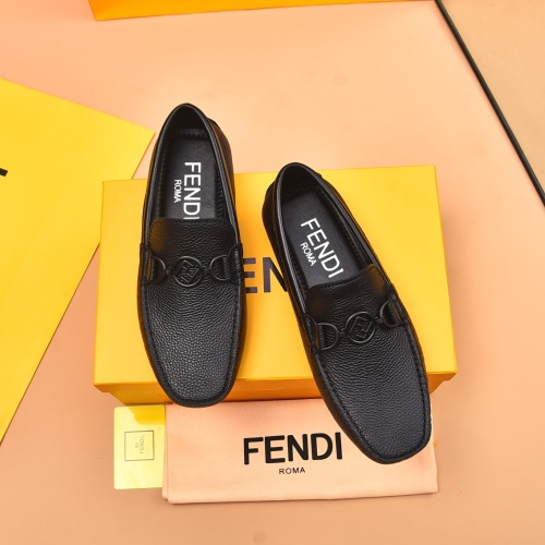 Fendi Leather Shoes For Men #1243233 $80.00 USD, Wholesale Replica Fendi Leather Shoes