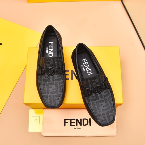 Fendi Leather Shoes For Men #1243235 $80.00 USD, Wholesale Replica Fendi Leather Shoes