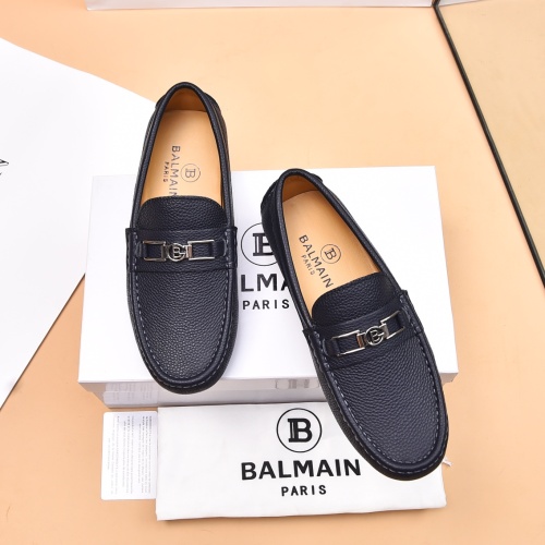 Balmain Leather Shoes For Men #1243238 $80.00 USD, Wholesale Replica Balmain Leather Shoes