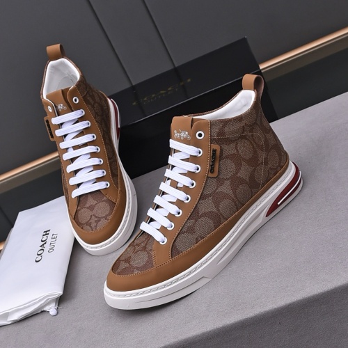 Coach High Tops Shoes For Men #1243243 $82.00 USD, Wholesale Replica Coach High Tops Shoes