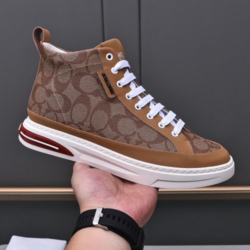 Replica Coach High Tops Shoes For Men #1243243 $82.00 USD for Wholesale