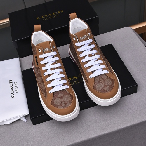 Replica Coach High Tops Shoes For Men #1243243 $82.00 USD for Wholesale