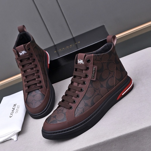 Coach High Tops Shoes For Men #1243244 $82.00 USD, Wholesale Replica Coach High Tops Shoes