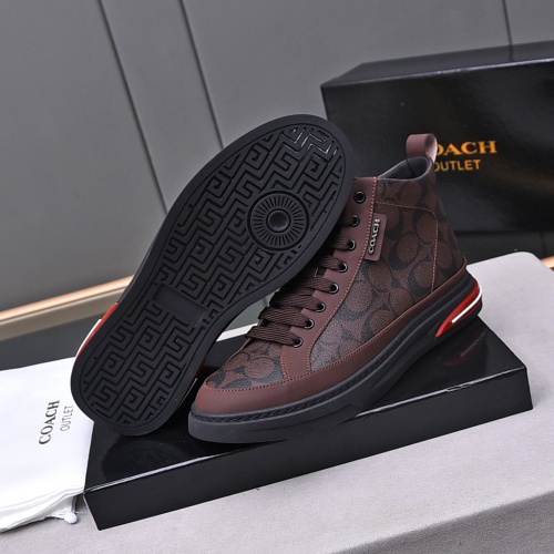 Replica Coach High Tops Shoes For Men #1243244 $82.00 USD for Wholesale