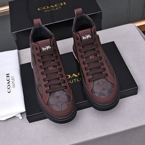 Replica Coach High Tops Shoes For Men #1243244 $82.00 USD for Wholesale