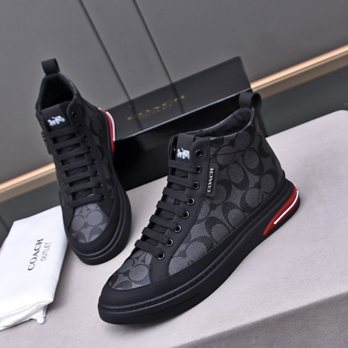 Coach High Tops Shoes For Men #1243245 $82.00 USD, Wholesale Replica Coach High Tops Shoes