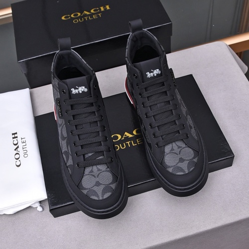 Replica Coach High Tops Shoes For Men #1243245 $82.00 USD for Wholesale