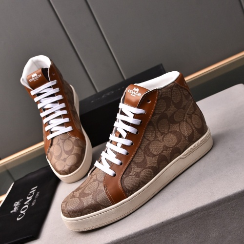 Coach High Tops Shoes For Men #1243246 $85.00 USD, Wholesale Replica Coach High Tops Shoes