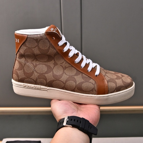 Replica Coach High Tops Shoes For Men #1243246 $85.00 USD for Wholesale