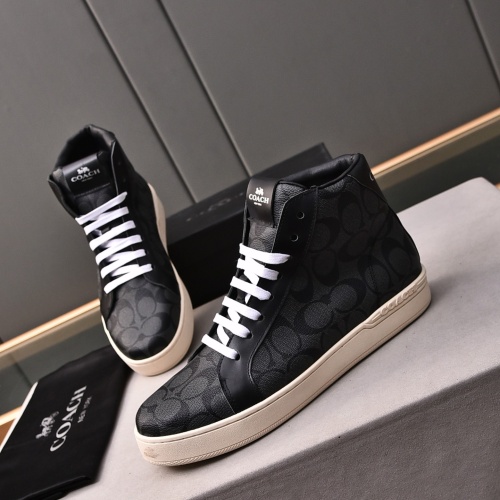 Coach High Tops Shoes For Men #1243247 $85.00 USD, Wholesale Replica Coach High Tops Shoes