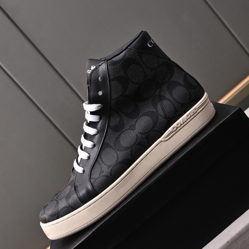 Replica Coach High Tops Shoes For Men #1243247 $85.00 USD for Wholesale