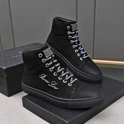 Philipp Plein PP High Tops Shoes For Men #1243250 $85.00 USD, Wholesale Replica Philipp Plein PP High Tops Shoes