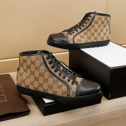 Replica Gucci High Tops Shoes For Men #1243266 $68.00 USD for Wholesale