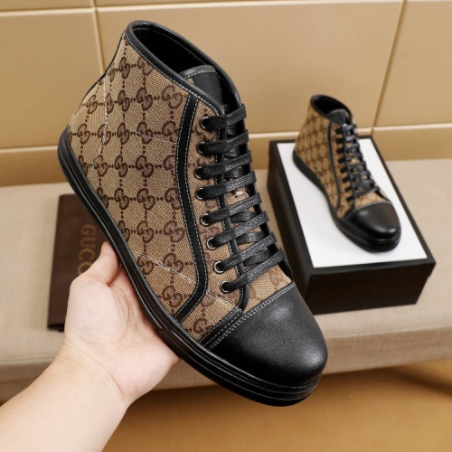 Replica Gucci High Tops Shoes For Men #1243266 $68.00 USD for Wholesale