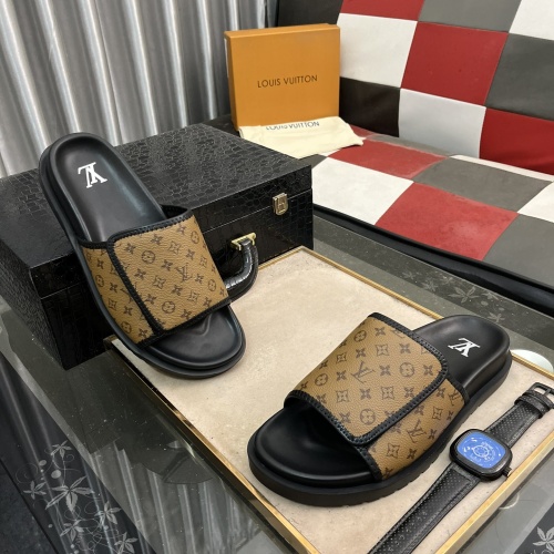 Replica Louis Vuitton Slippers For Men #1243276 $56.00 USD for Wholesale