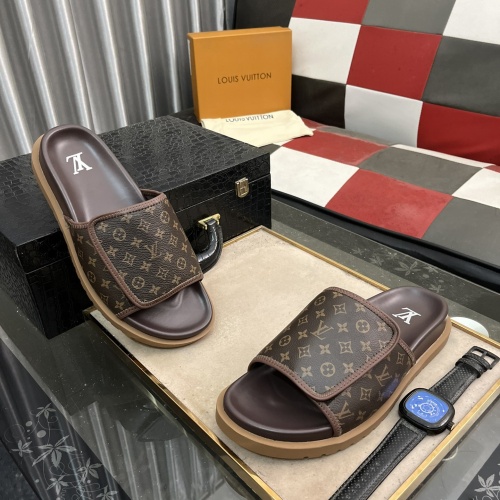 Replica Louis Vuitton Slippers For Men #1243277 $56.00 USD for Wholesale